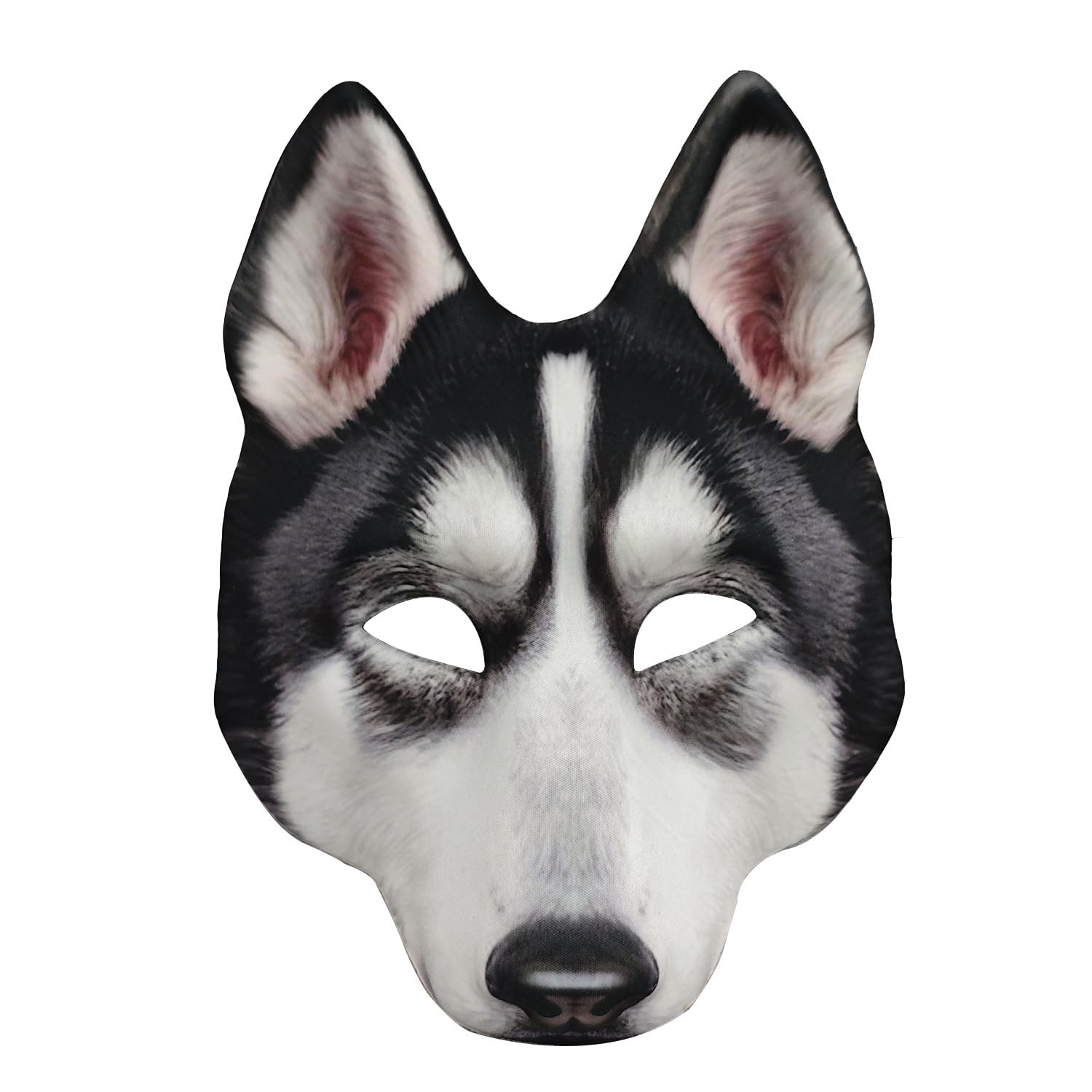 NewL Halloween 3D Animal Half Face Mask Masquerade Party Cosplay Costume for Women and Men (Husky Dog) โ image 1