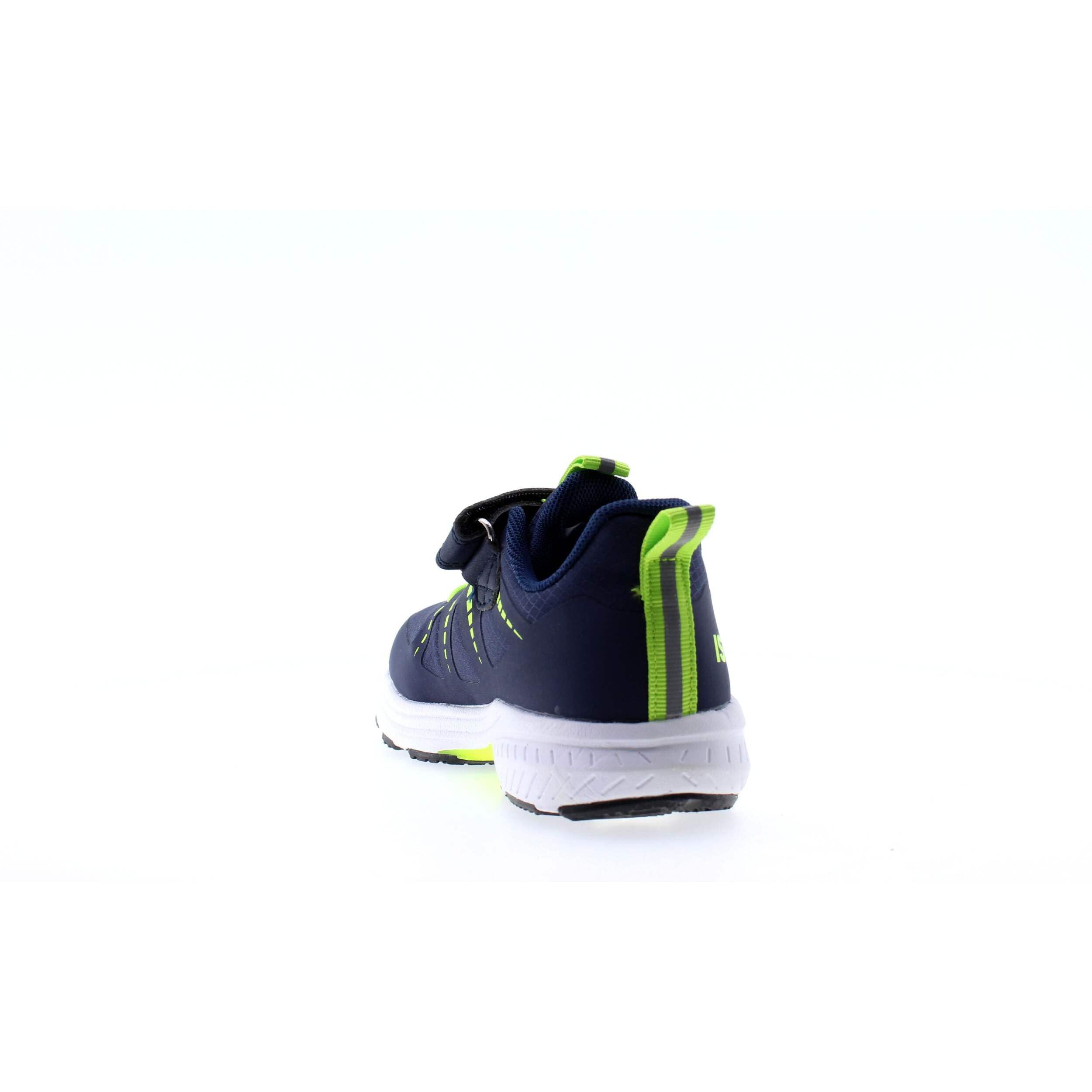 Scarpa Sportiva Modello IMAA3805 Blu Giallo Neon a Lacci Elastici e Strappo (Blu/Giallo/Neon, Sistema Taglie Calzature EU, Bambino Piccolo (2-5 Anni), Uomo, Numero, Media, 28)