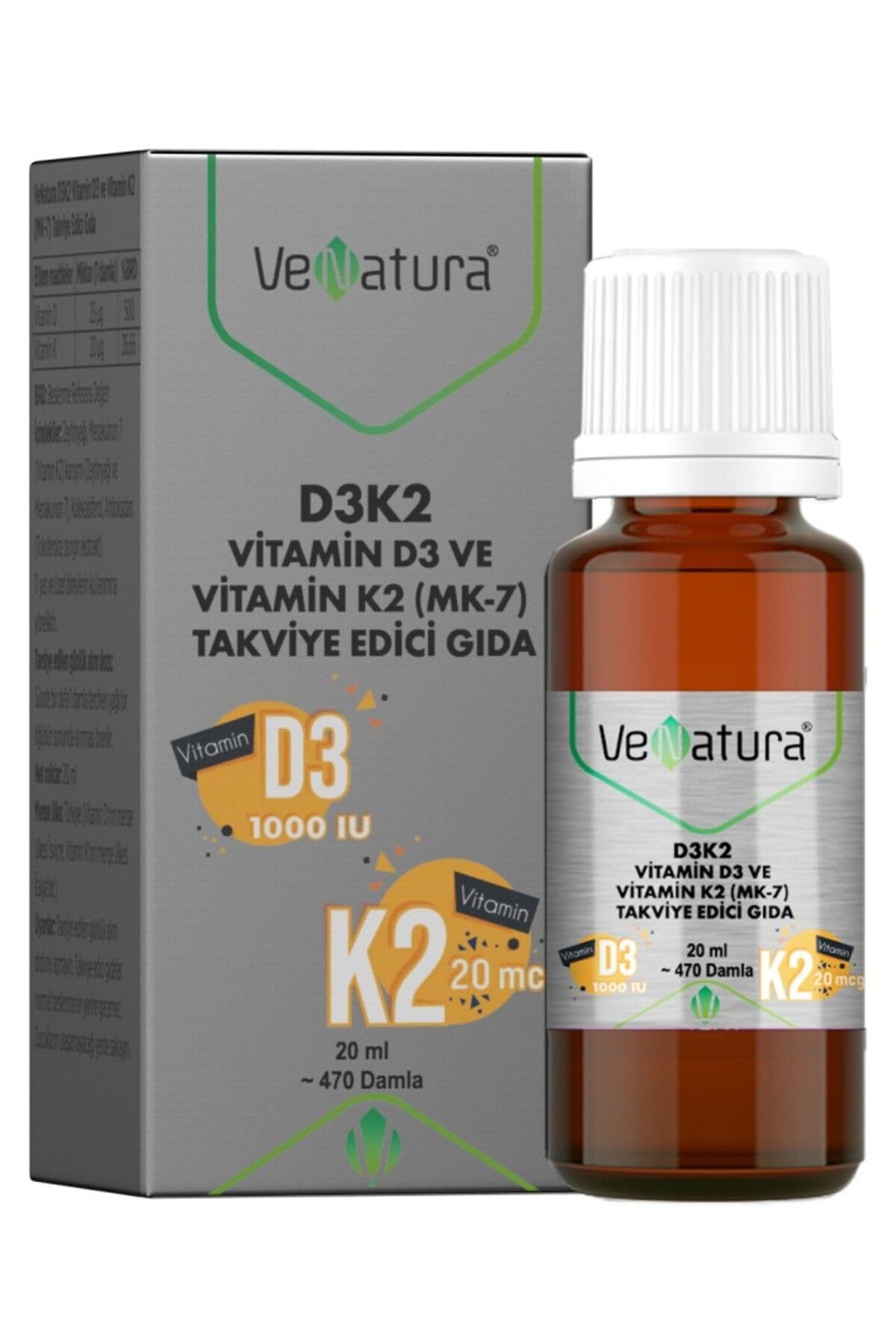 Venatura D3 K2 Damla 20 ml