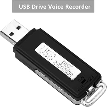 Digital Voice Recorder; Modea Portable Digital USB Disk Audio Voice Recorder with U Flash Memory (16GB)(Black)