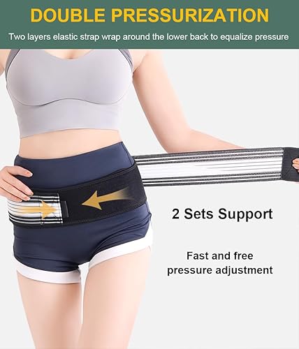 Miniatura 5 de Soporte de espalda para mujeres con dolor de espalda baja, soporte de espalda baja, cinturón de soporte de espalda para mujeres, soporte lumbar,