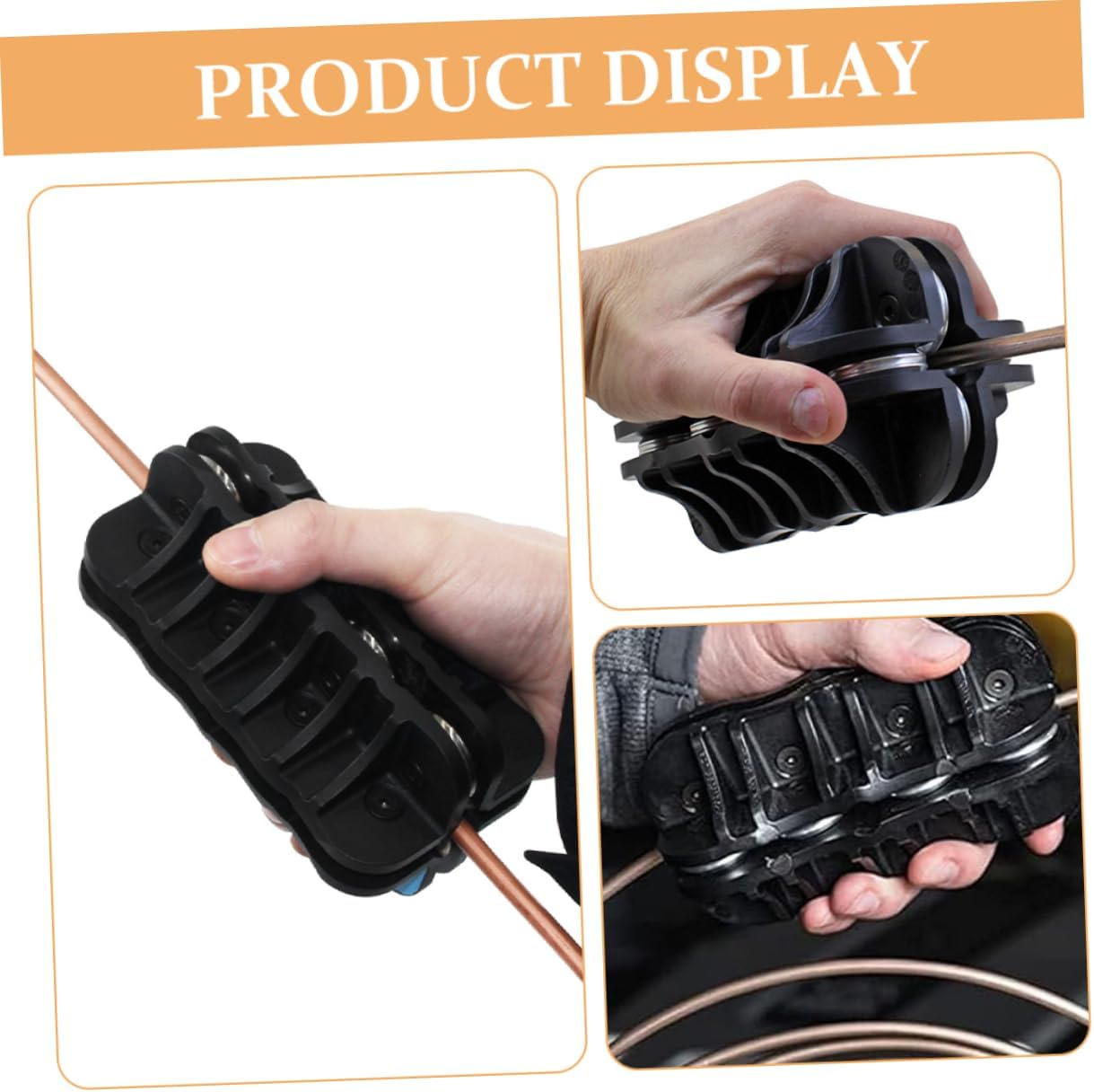 STOBAZA Adjustable Tubing Straightener Handheld Brake Line Bending Tool Repair for Plumbing Refrigeration Systems