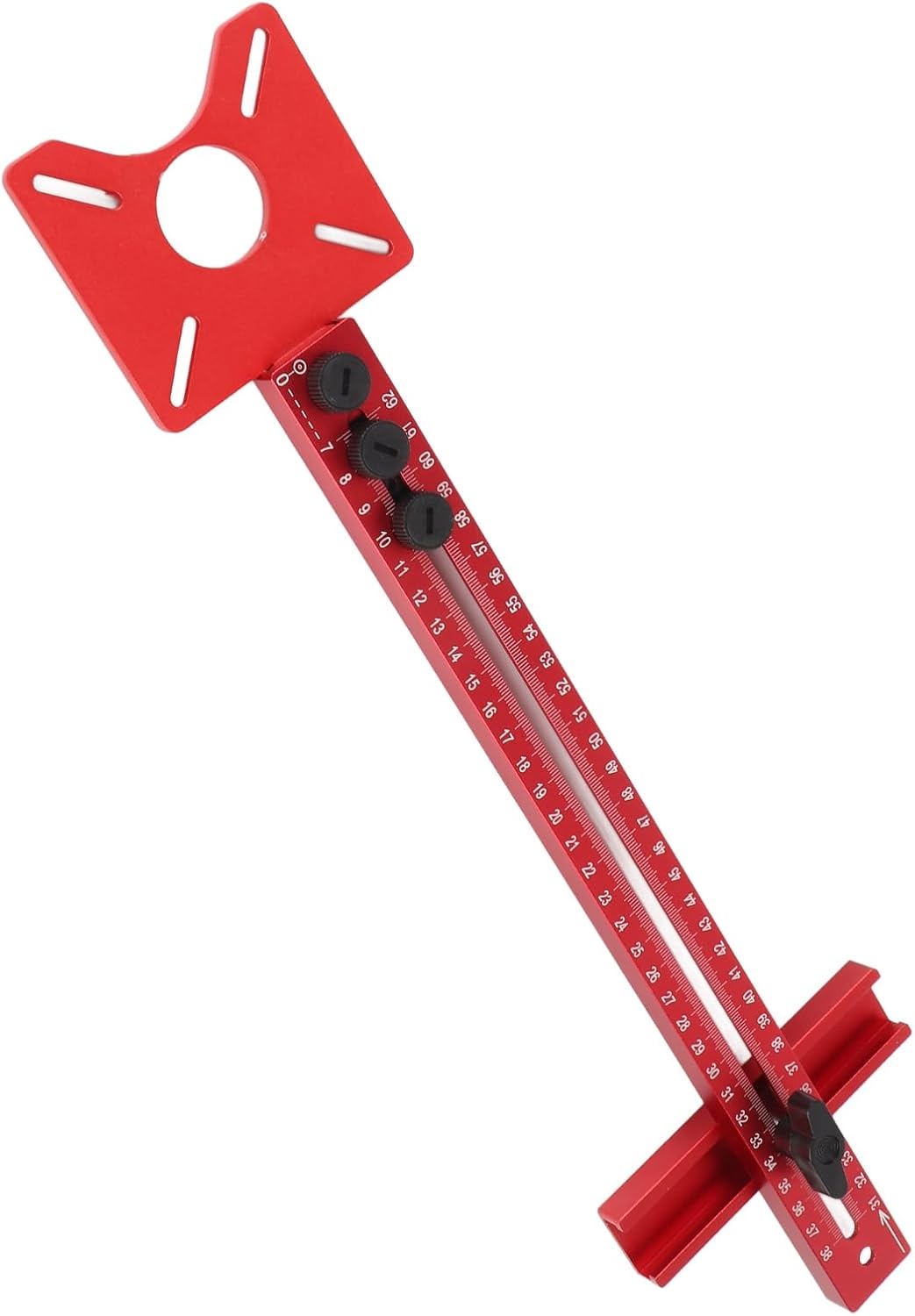 Professional 3 in 1 Router Milling Groove Bracket Woodworking Tool Aluminum Alloy Trimming Machine Flip Board with Detachable Design for MDF Particleboard Joinery Board 445mm