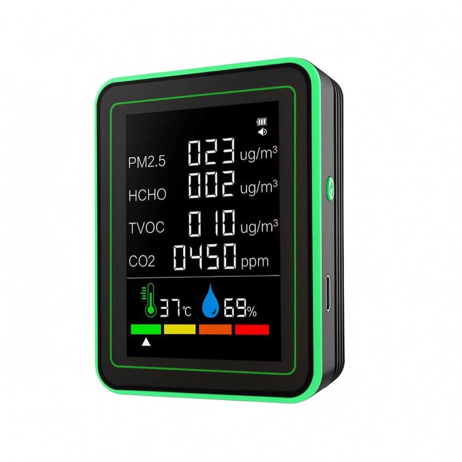 Portable Air Quality Meter Replenishable Handheld Air Quality Meter Color Display Mt26wt Black|Business & Industrial| Electrical & Test Equipment| Test Measurement & Inspection| Test Mete-image-9