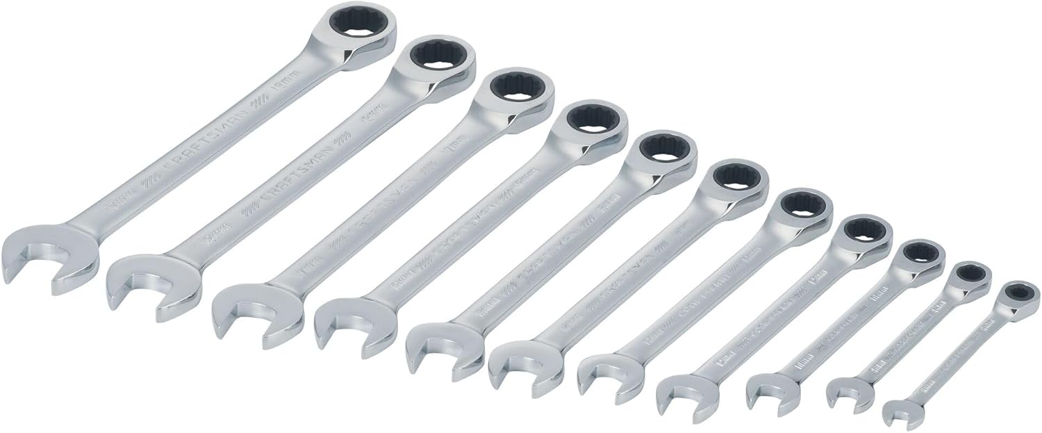 CRAFTSMAN Ratcheting Wrench Set, Metric, 11-Piece (CMMT87021)
