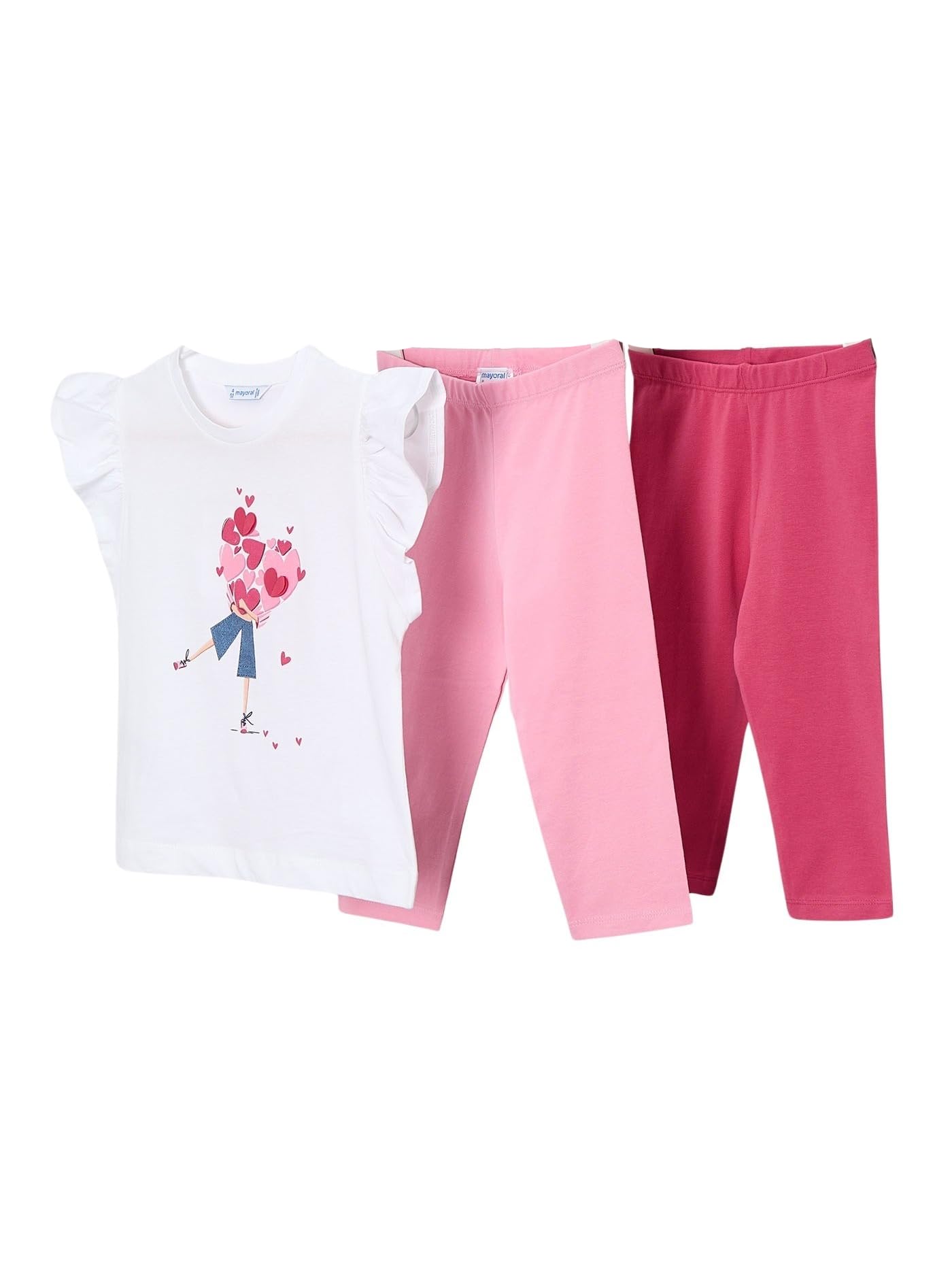 Mayoral Conj. Leggings 2 Pantalones para niña Petalo