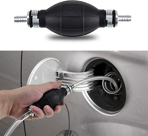 1 bomba de combustible de vacío manual para automóvil, línea de goma de 6.0 pulgadas, bomba de combustible de válvula de combustible de