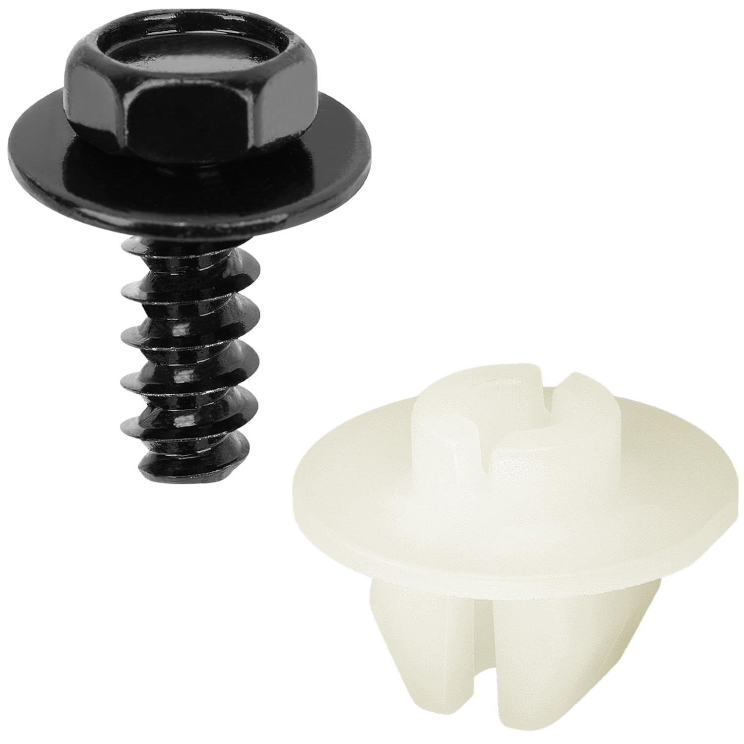 OAUTOO 10sets Headlamp Assembly Screw & Nut Kit for Toyota 90159-60621, 90189-06238 4Runner Avalon C-HR Camry Corolla Highlander Prius RAV4 Sienna