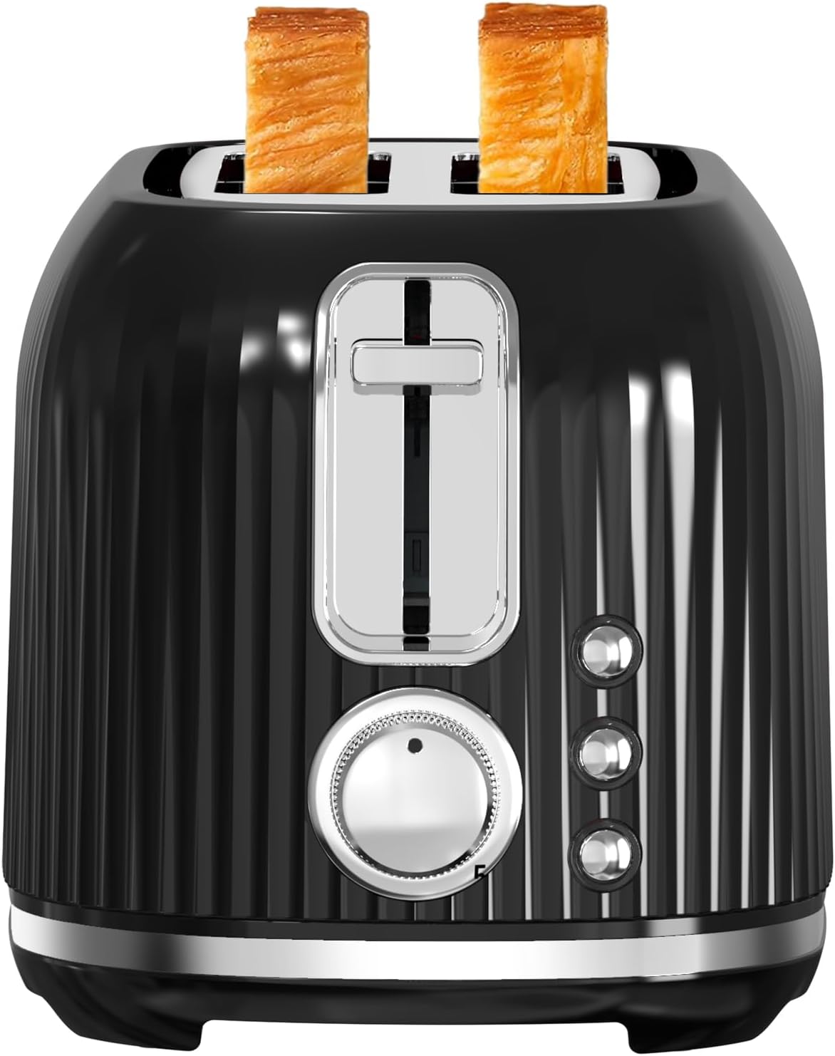 Amazon.com: Longdeem 2-Slice Toaster, Wide Slots, Auto Shut-Off, 6 ...