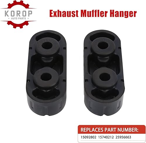 Miniatura 4 de Aislador de suspensión de silenciador de escape (2 piezas) 15092802 se adapta a chevy Express Suburban Silverado 1500 2500 3500 HD, para Yukon