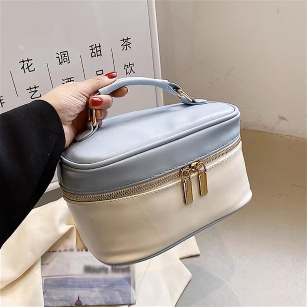 Handheld makeup bag for women, large capacity, small fresh cosmetics storage, washing image 5