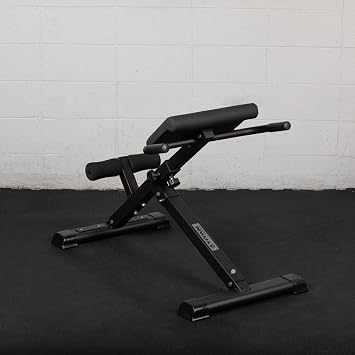 Titan Fitness Hyper Back Extension Bench - Roman Chair, Rated 250 LB, Specialty Upper Body Workout for Home & Garage Gym, Strengthen Lower Back, Glutes, Core