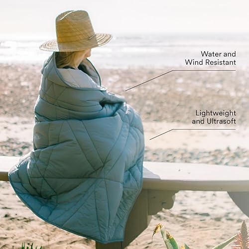 Miniatura 2 de Veer Manta de aventura  100% plumón alternativo aislado al aire libre manta hinchada para campamento, playa, deportes, estadios, pícnics o viajes