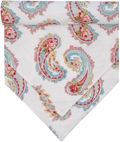 Sweet Pea Linens Camino de mesa de cachemira blanco de 54 pulgadas