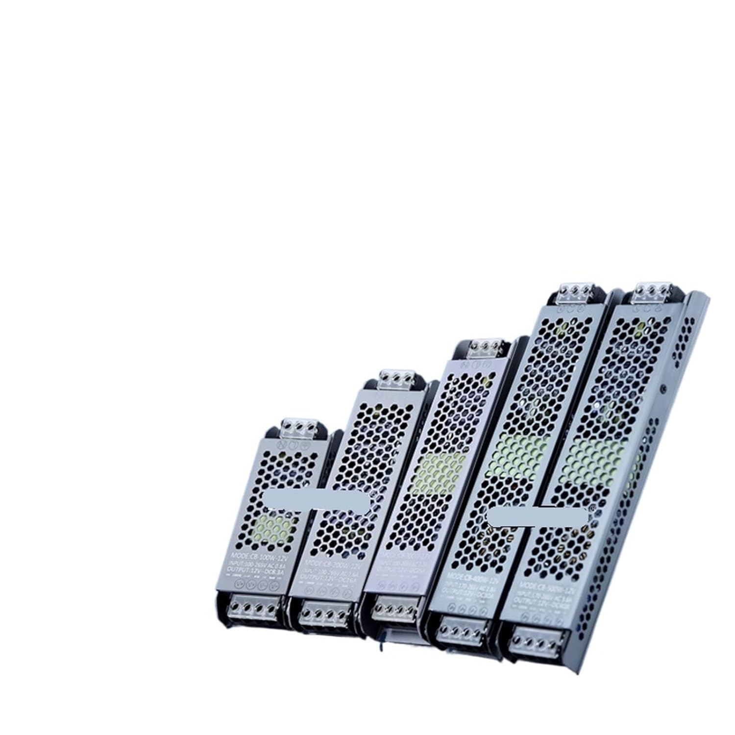 Ultra-Thin LED Power Supply DC 12V 24V Lighting Transformer 60W 100W 150W 200W 300W 400W 500W LED Strip Light Bulb Driver(60W,DC12V)
