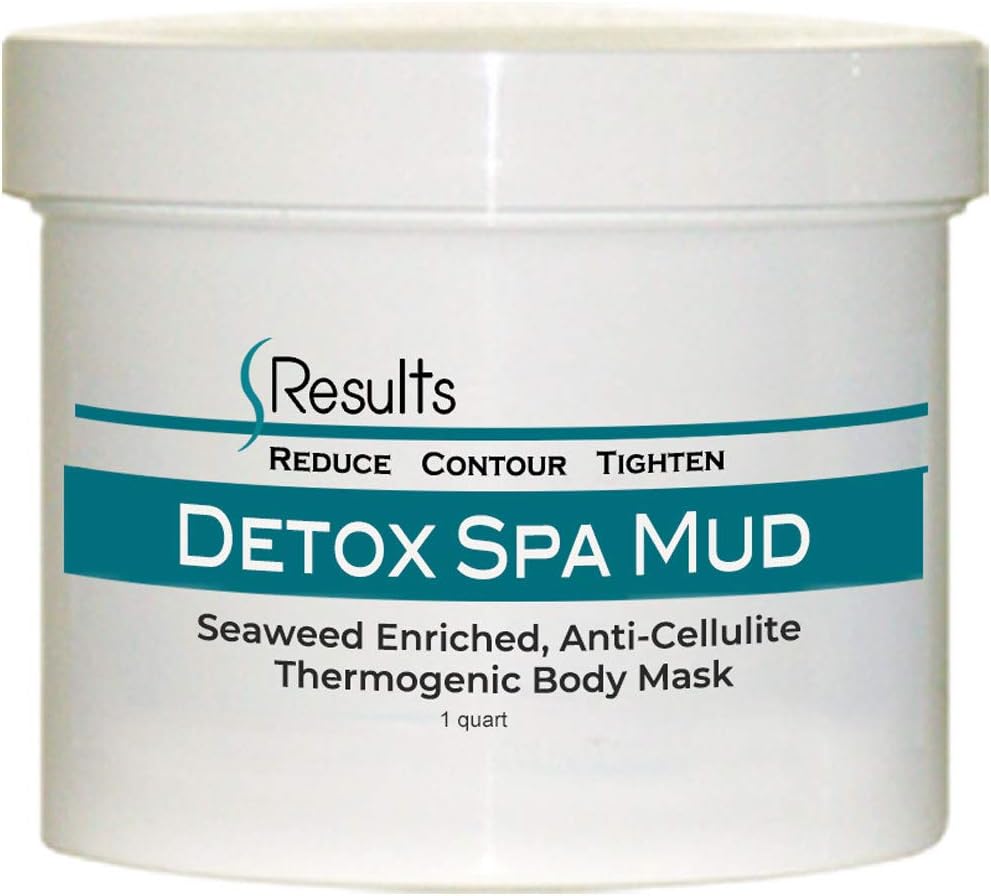 Spa Mud (Seaweed) Body Wrap Detox & Anti-cellulite Slimming Formula - large jar for multiple treatments