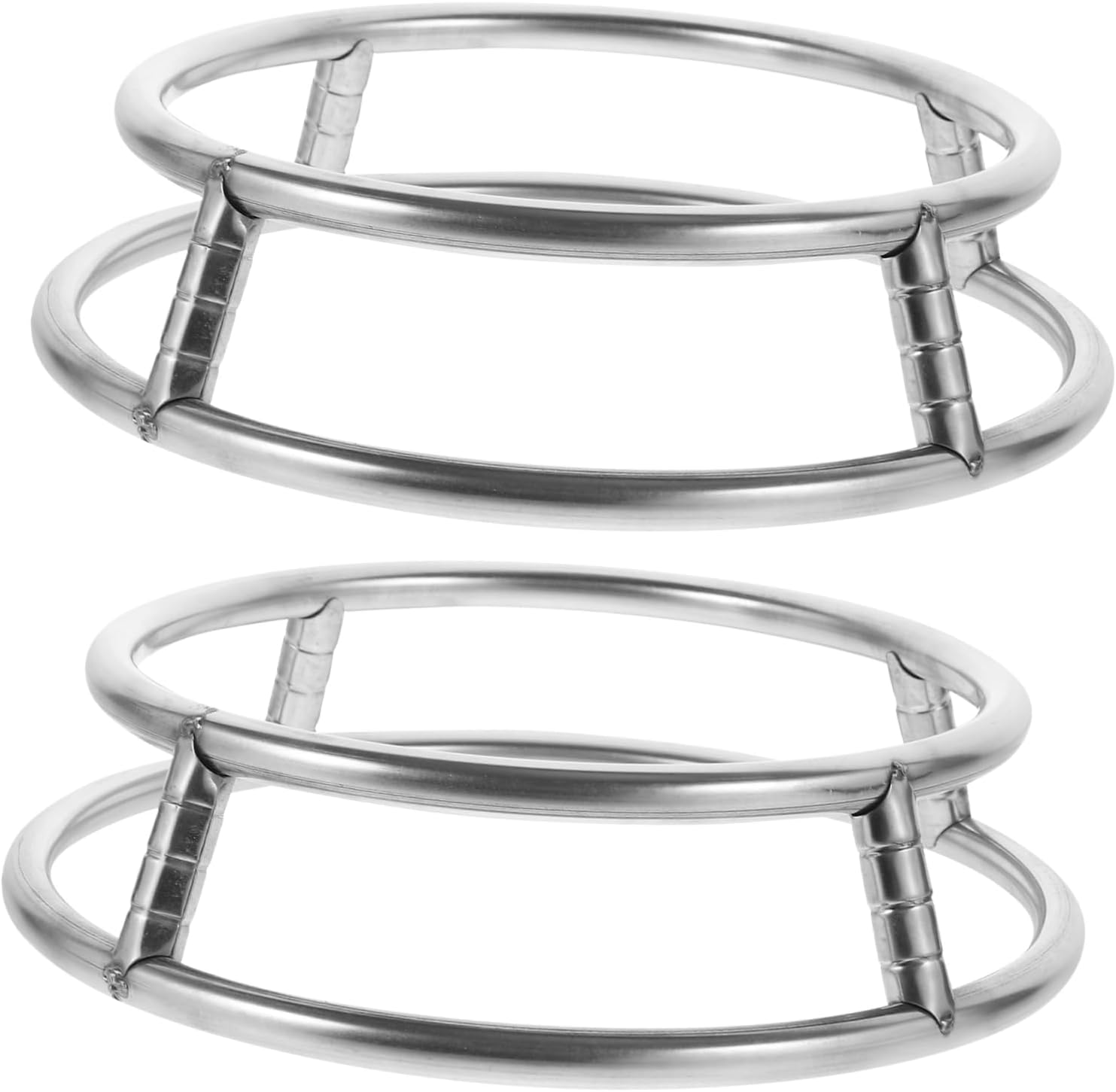 2pcs Stainless Steel Pot Rack over Door Storage Hanging Pot Holder Kitchen Utensils Holder