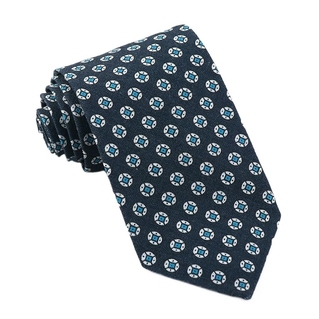 JFDBGU Men's Printed Formal Business Casual British Cotton Linen Day 7.5cm Hand Tie Suit And Tie(Pink)
