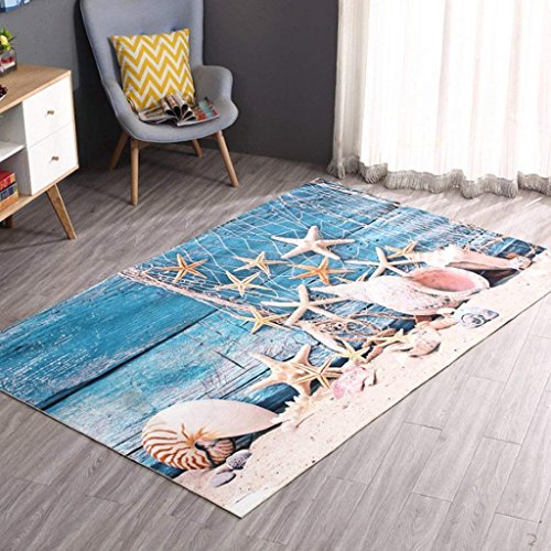Tapis de chambre océan 3D anti-poussière pour décorer une entrée froide