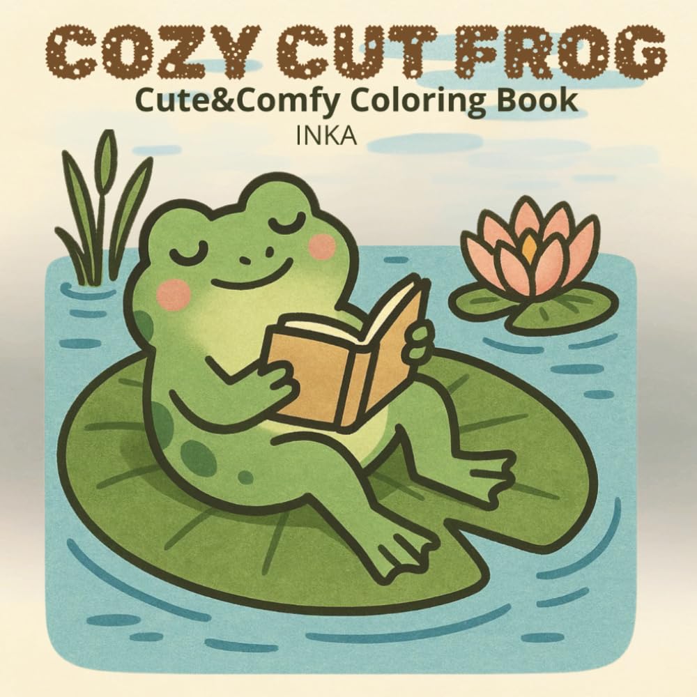 COZY CUTE FROG CUTE&COMFY Coloring Book