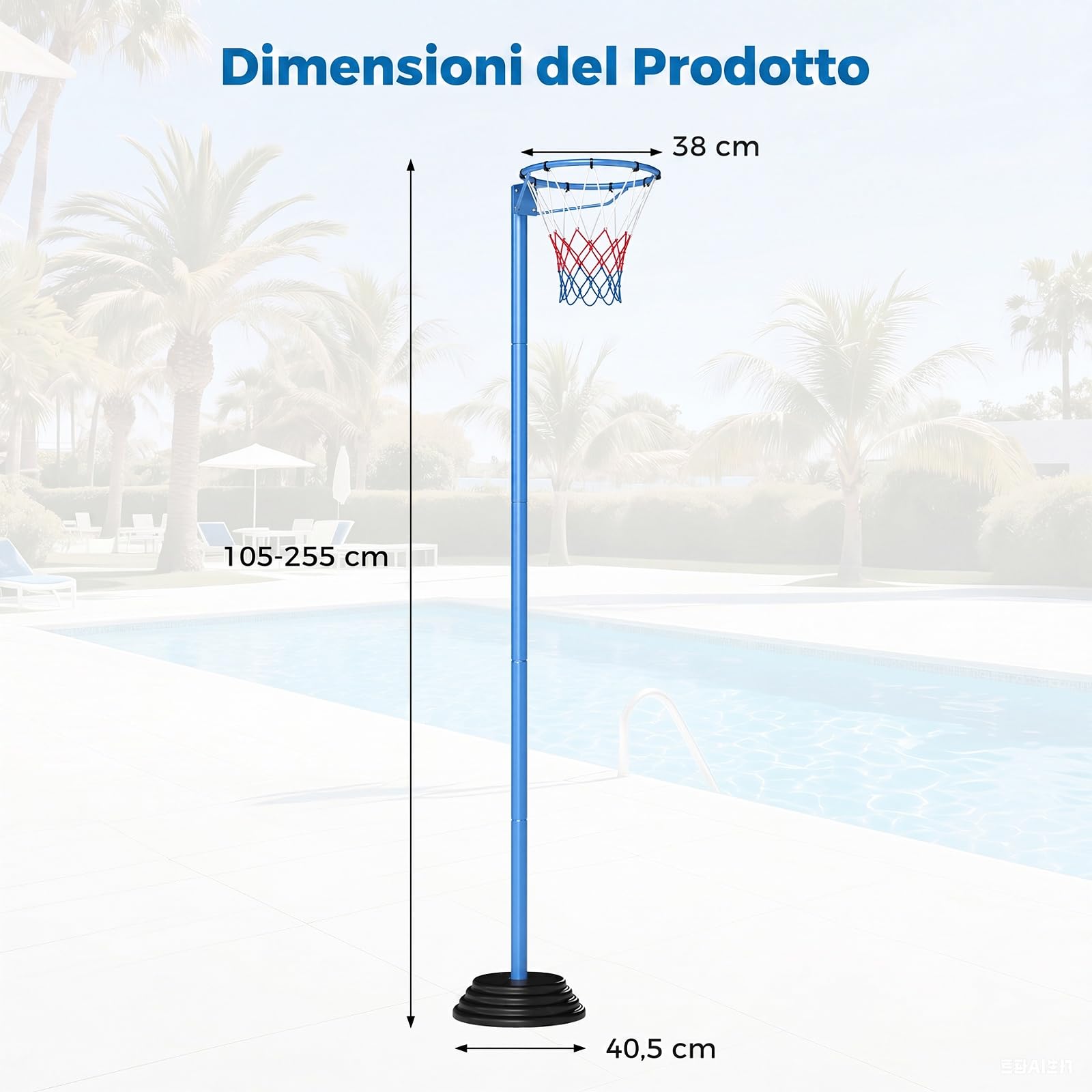 COSTWAY Palo da Netball per Bambini e Adulti