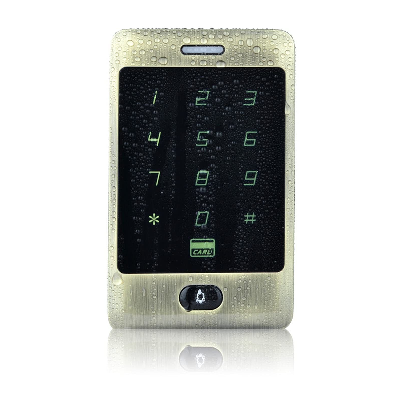 Wodoodporny Dotykowy Kontrola Access Metal Electronic Drzwi Zamek Elektryczny Otwieracz Bramy Inteligentny Klawiatura Case Reader ID(Fat Light Green)