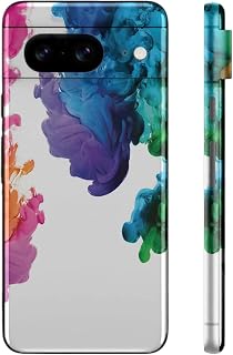 MightySkins Skin Compatible with Google Pixel 8 Full Wrap Kit - Aqua Paint | Protective, Durable, and Unique Vinyl Decal wrap Cover | Easy to Apply, Remove, and Change Styles | Made in The USA