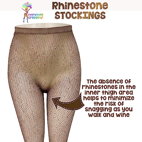 Image of Skintone Carnival Stockings | Gold Glitter Fishnet Tights for Caribbean Women