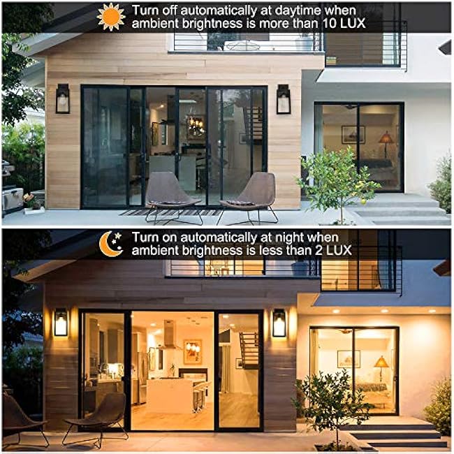 SHINE HAI Outdoor Wall Sconce Exterior Lantern Fixture Wall Mount