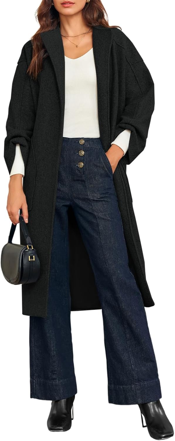 Chic Winter Look Featuring Cicy Bell Cardigan Overcoat