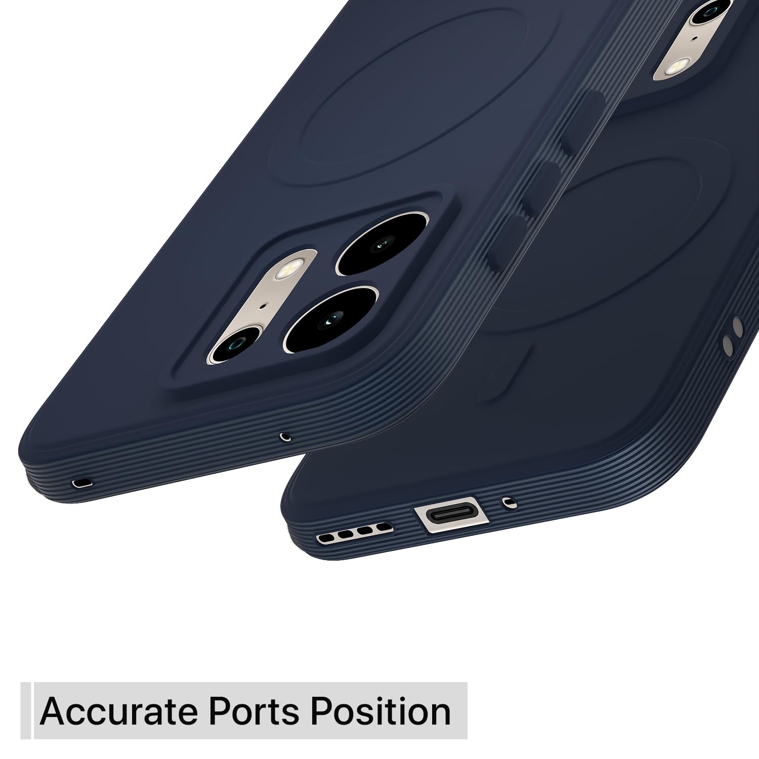 Realme P4s Case - Blue Silicone Cover -4