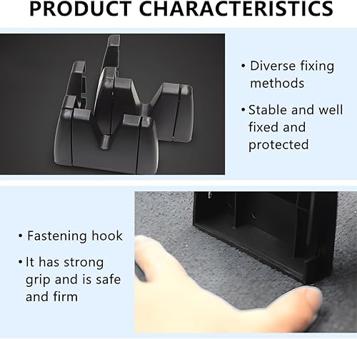 Miniatura 4 de Bloque organizador de carga para maletero de automóvil, 4 divisores de almacenamiento multiusos para botas de alfombra de lana, accesorios de