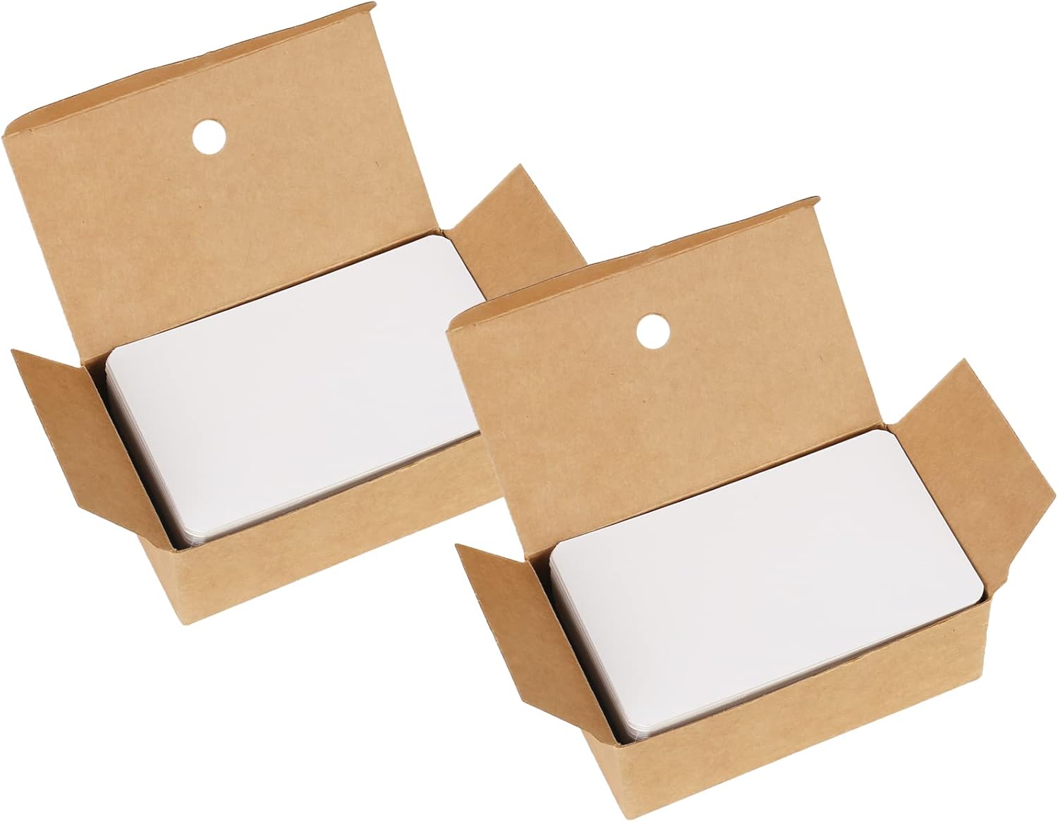 KOSHIFU 200 Pezzi Biglietti da Visita Bianchi Cartoncini Bianchi Piccoli 8,8x5,4 cm Cartoncini