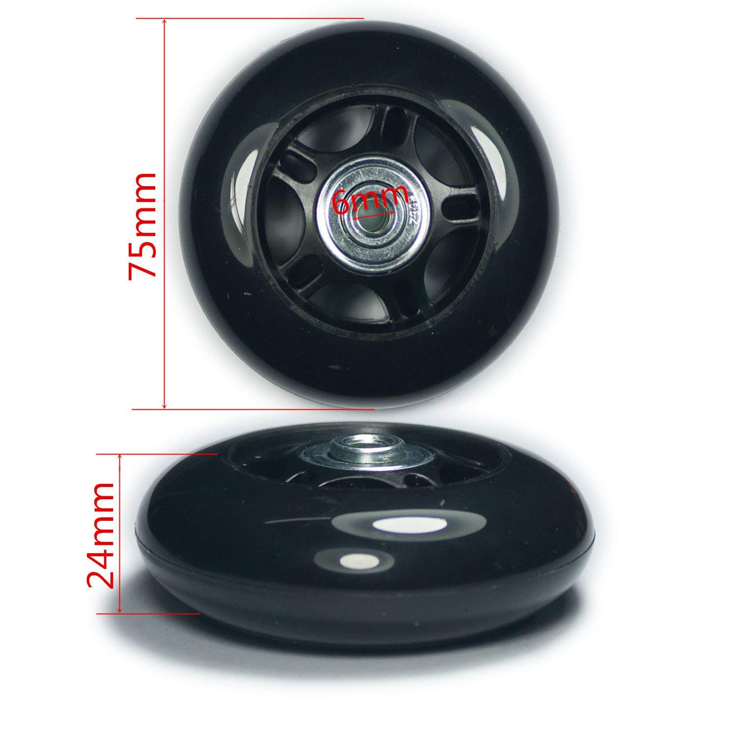 Suitcase Wheels Replacement SETS LUGGAGE ,60/64/68/70/75/78Mm