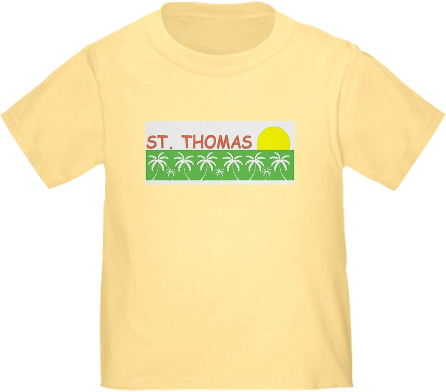 CafePress St. Thomas, USVI Toddler T Shirt Cute Toddler Graphic Tee, 100% Cotton