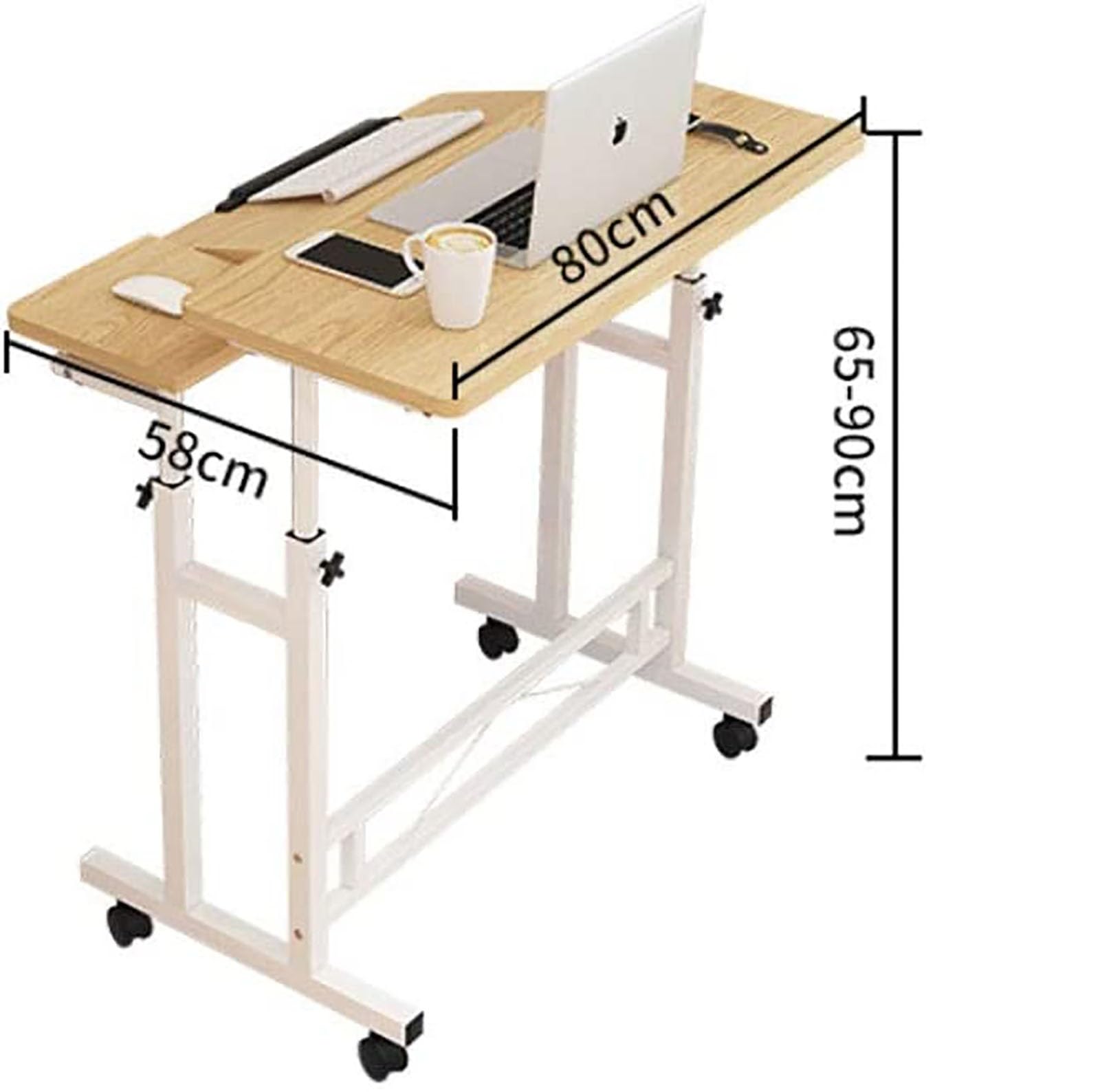 木製板 サイドテーブル キャスター付き キャスターテーブル 移動式 Amazon｜サイドテーブル キャスター付き 昇降式テーブル、車輪付き