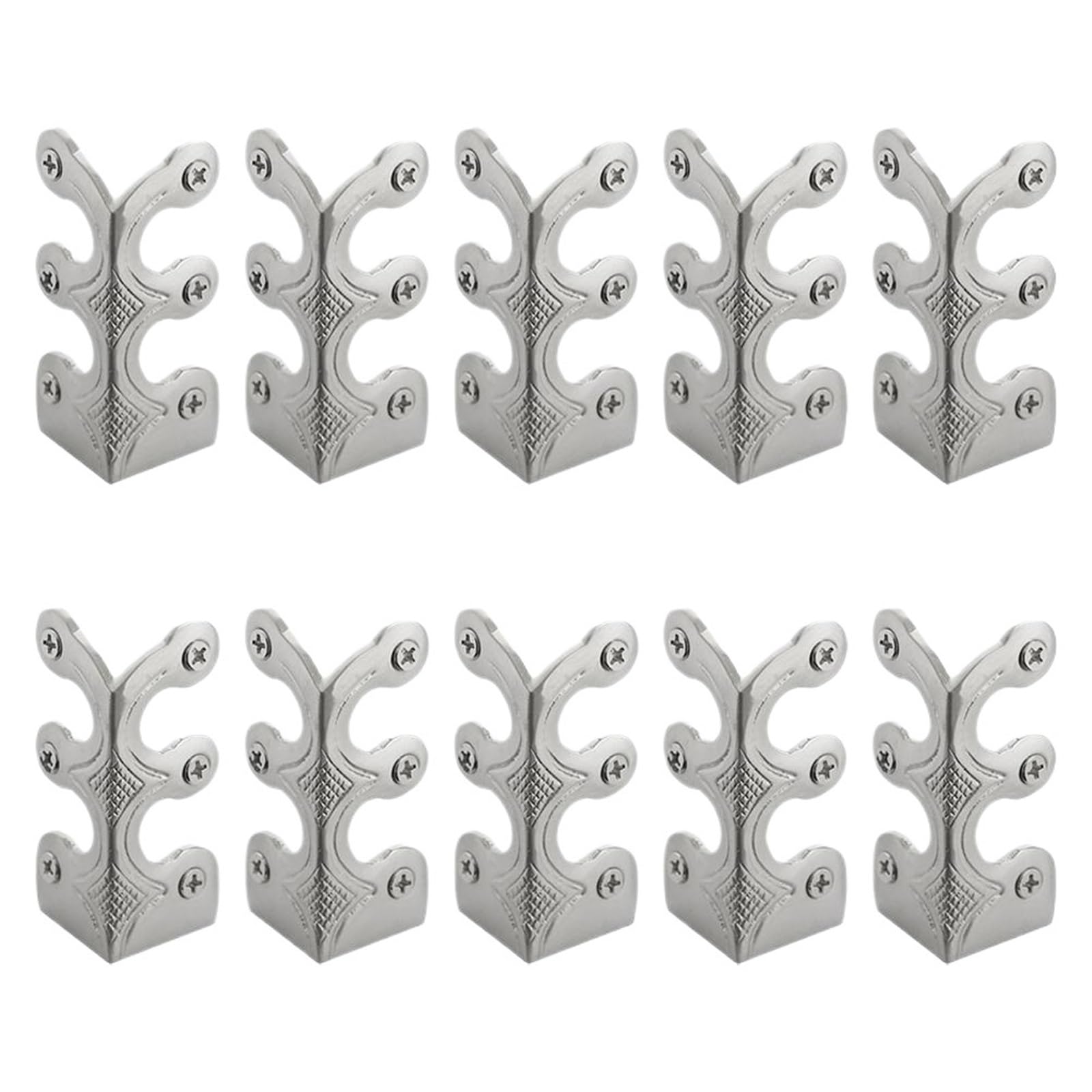 Skirting Board Corner Protectors 10pcs Vintage Solid Brass Skirting Board Corner Protectors Baseboard(ColorC)