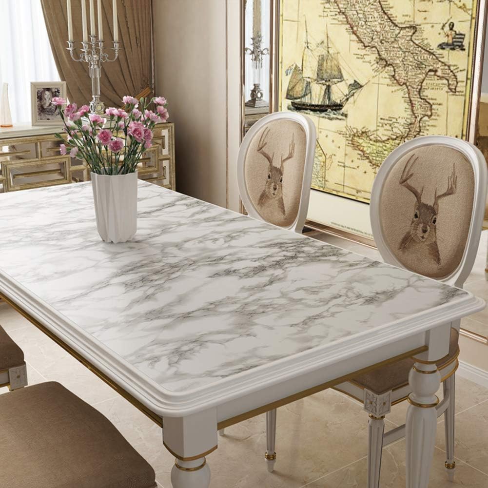 LaCheery Papier Adhésif Marbre Gris Blanc 40cm X 200cm - Autocollant Réfléchissant Pour Meuble Cuisine, Plan De Travail Et Armoire