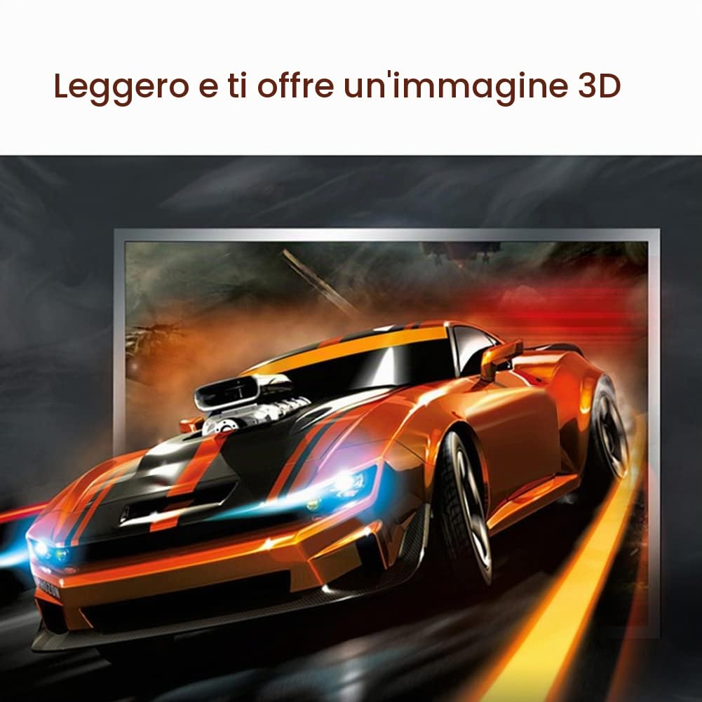 Occhiali 3D passivi polarizzati in 4 pezzi, occhiali 3D per schermo Cinema IMIX, TV 3D, giochi per PC o cinema RealD, video,