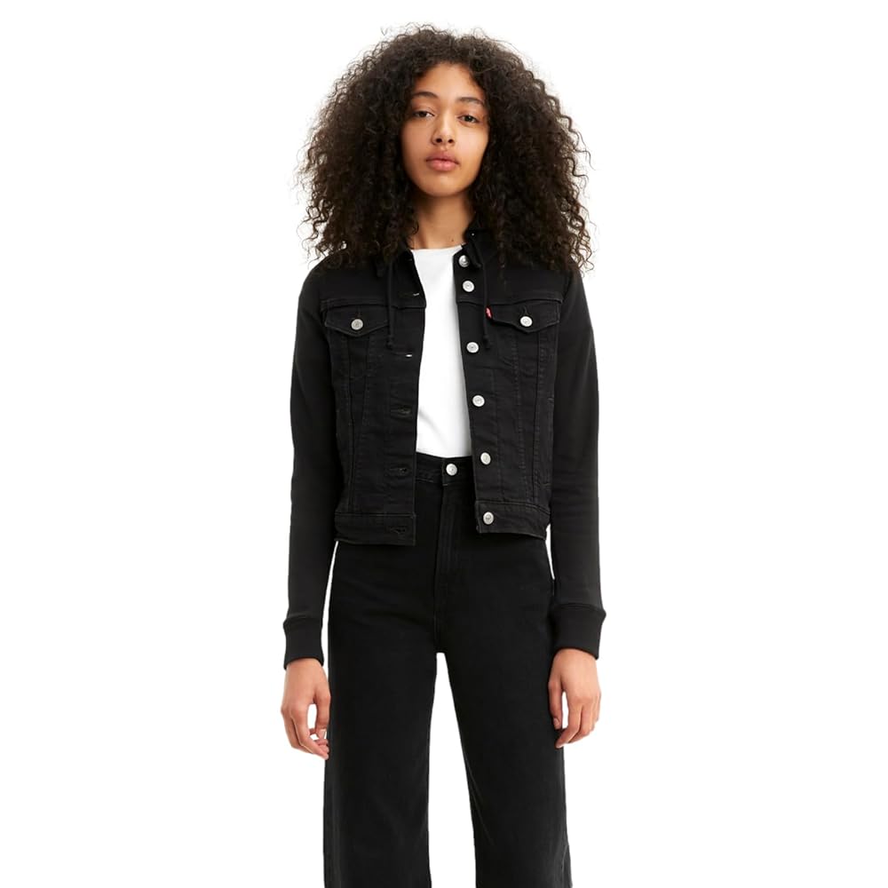 Levi's Women's New Hybrid Original Trucker Jackets, Blackest