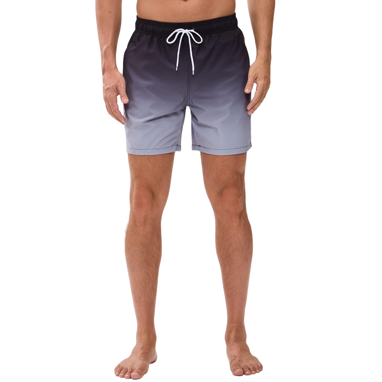 EDOTON Costumi da Bagno Uomo, Leggeri ad Asciugatura Rapida Costume Piscina Uomo Lungo Impermeabili Costume Uomo Mare con Cintura Regolabile e Tasche/Nuoto/Surf/Casual
