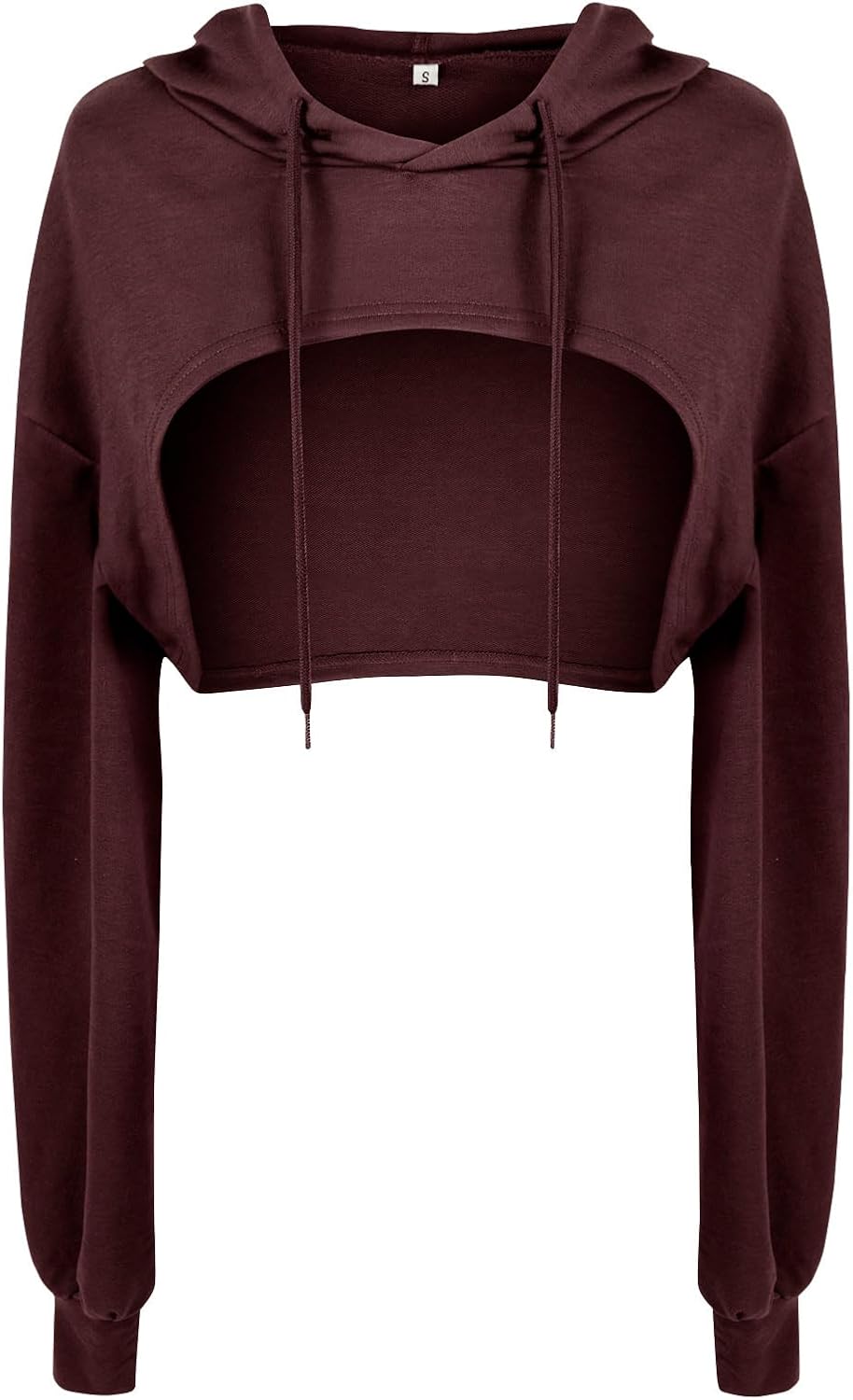 BEJONS Women Long Sleeve Cropped Super Crop Top Hoodies Sweatshirt Aesthetic Punk Hip Hop Dance Sexy Rave Cloth - Image 6