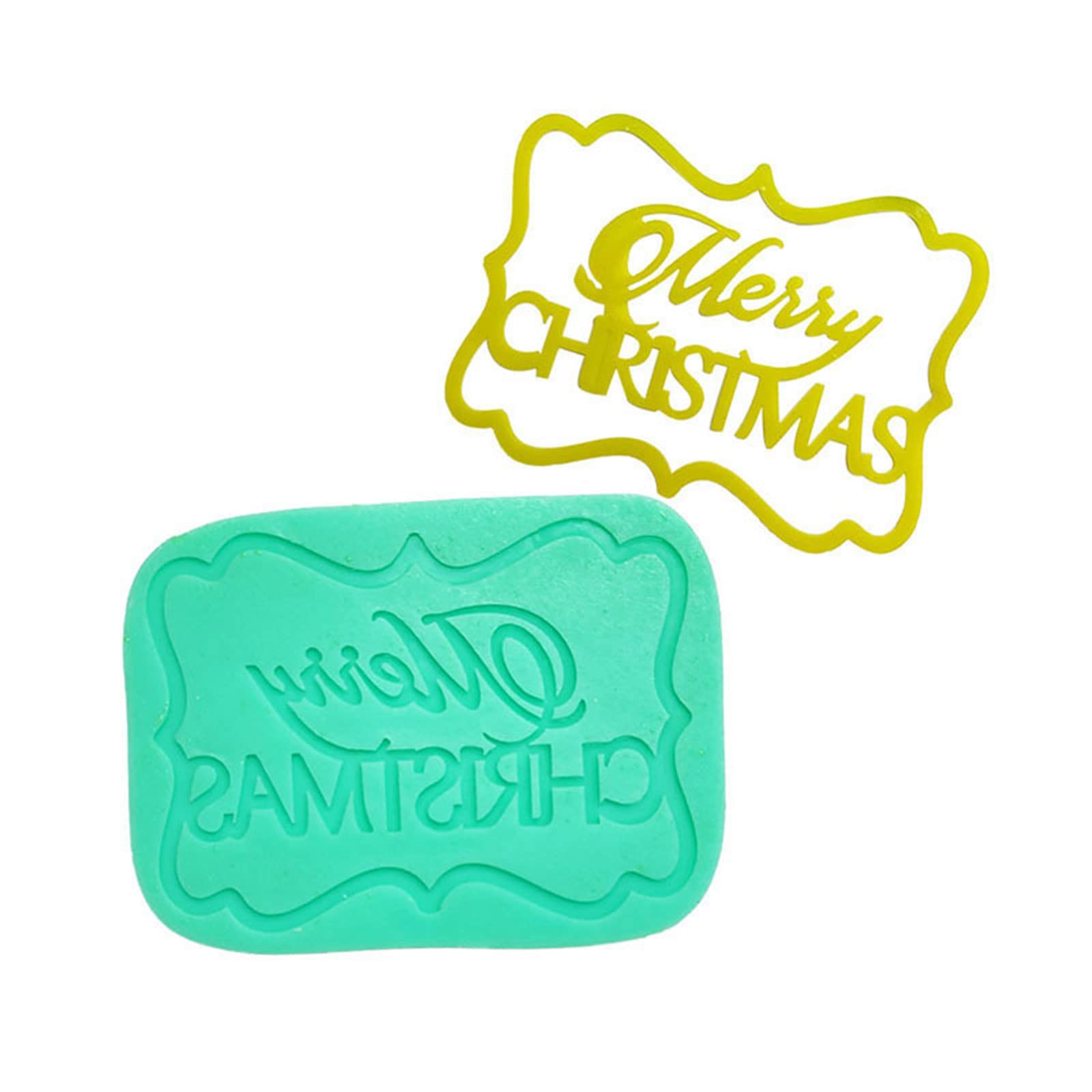Buxuaaaa Silicone Fondant Mold Chocolate Bakeware Creative Christmas Series Silicone Baking Gadget Cake Baking Accesso Chocolate Molds