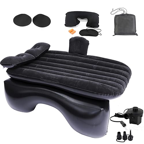 Inflatable Car Air Mattress Back Seat Bed with Air Pump,55