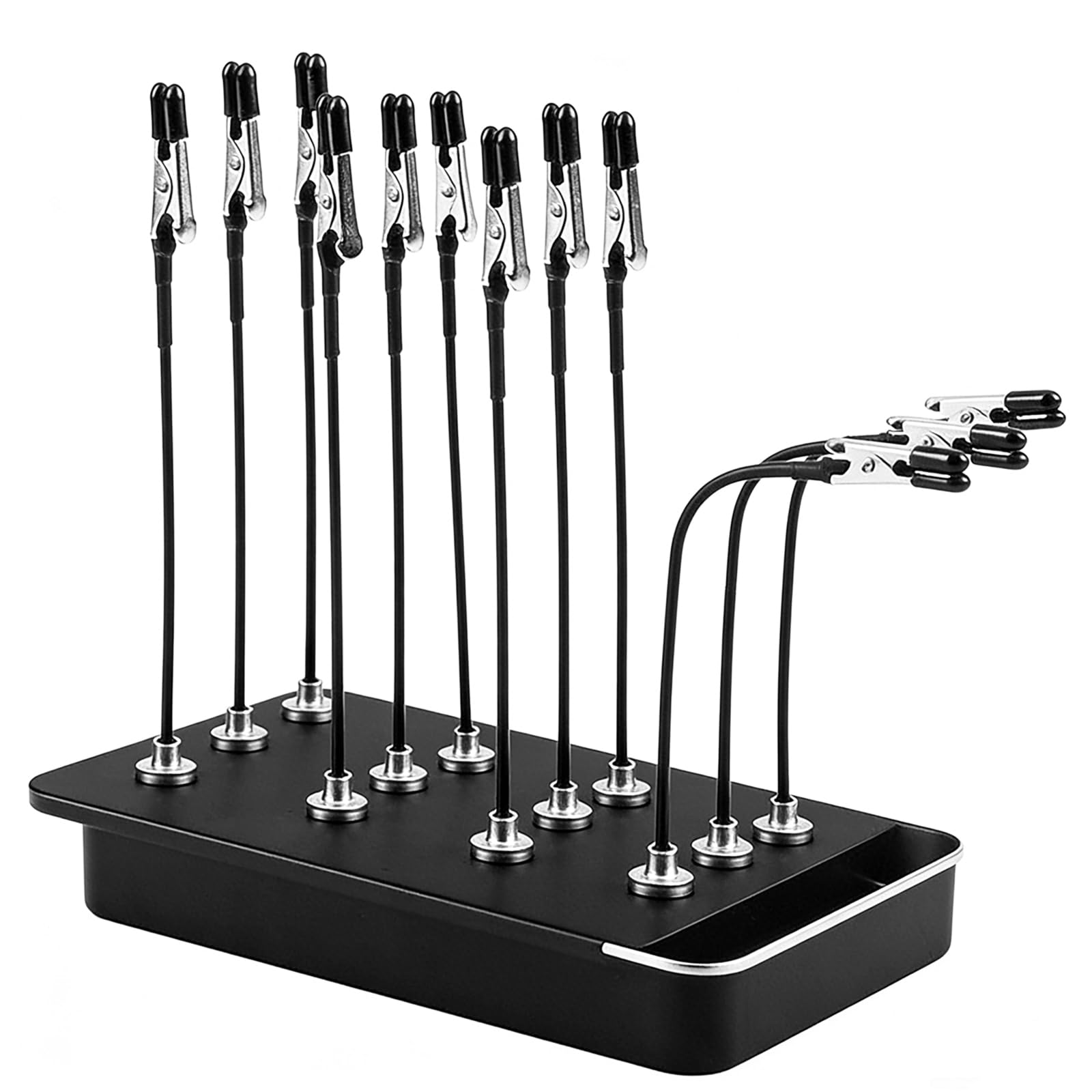 12 PCS Model Painting Stand Base Holder, Magnetic Soldering Helping Hands Adjustable Modelling Tools Model Making Tools Bendable Alligator Clip Sticks Set for Hobby DIY Card Photo Memo