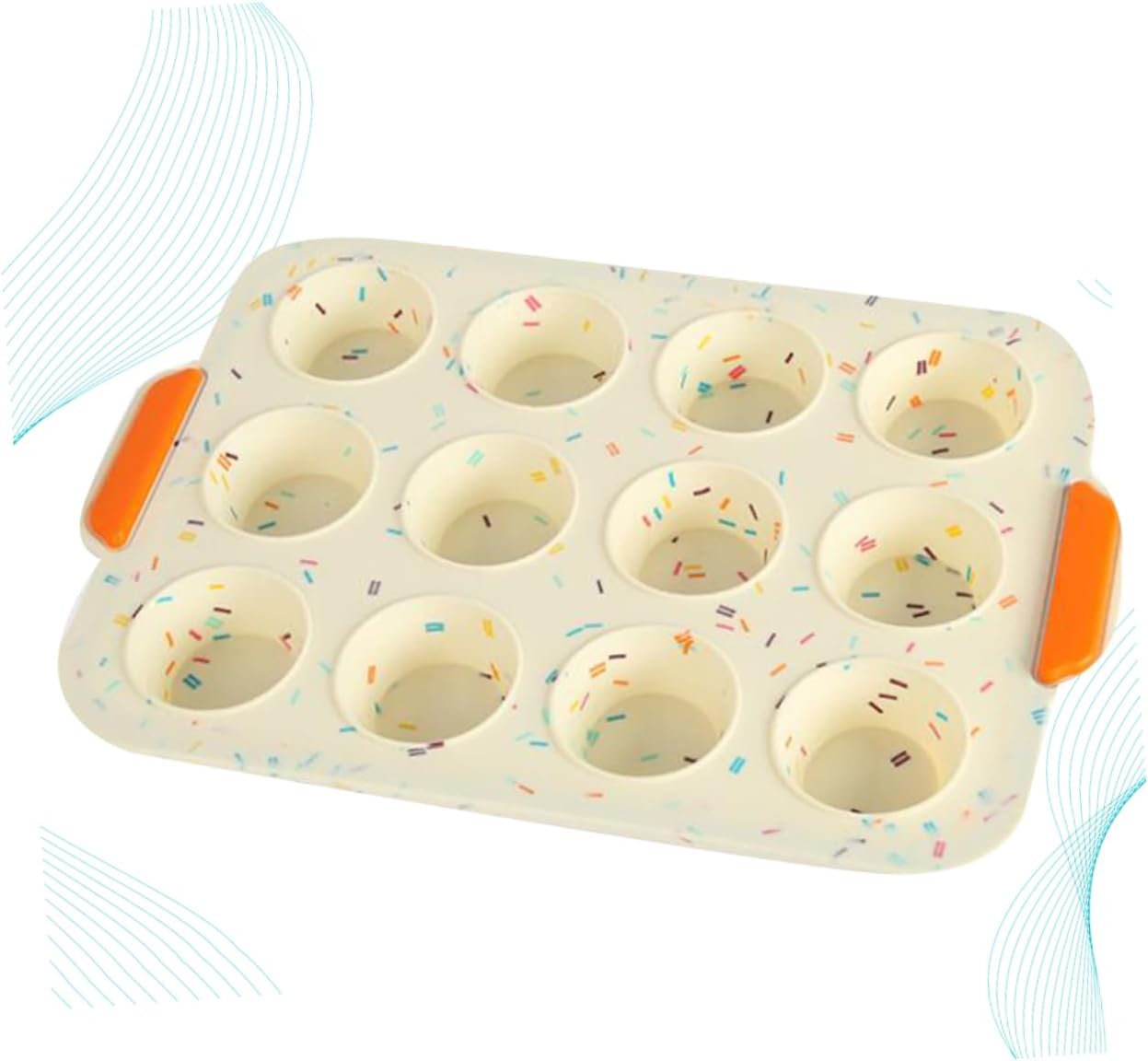 ABOOFAN Silicone Cake Mold Cavity Cartoon Bunny Shape Baking Mold for Cookies Puddings DIY Cake Baking Food Grade Khaki Silicone Bakeware for Oven Microwave Use