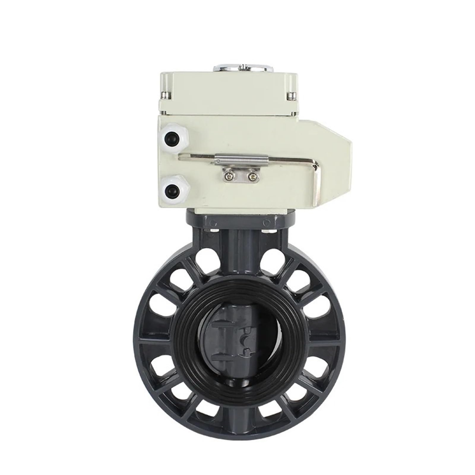 DN50 2Inch DN65 DN80 DN100 4inch Electric Butterfly and Resistant(UPVC Valve MATERIAL-24V,DN200)