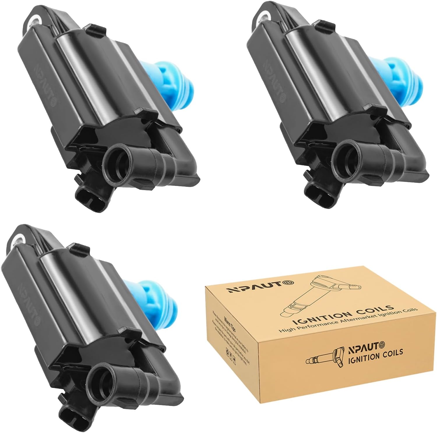 NPAUTO Ignition Coil Pack Replacement for V6 3.0L 1998-2005 Lexus GS300, 2001-2005 Lexus IS300, 1998-2000 SC300, 1998 1999 2000 2001 2002 2003 2004 2005, UF228, Set of 3