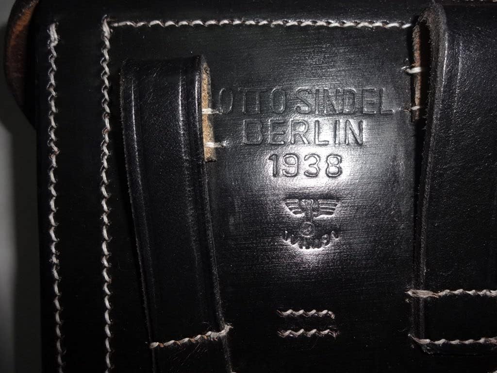 WW2 P08 Holster Black Color w/Take Down Tool and Hand Grips Marked (Reproduction)