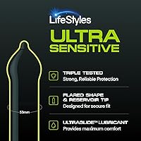 Vista 4 de LifeStyles Preservativos Ultra Sensibles de Látex Natural Lubricados Premium Paquete de Valor - 50 Unidades, 1 Paquete - Triple Probados